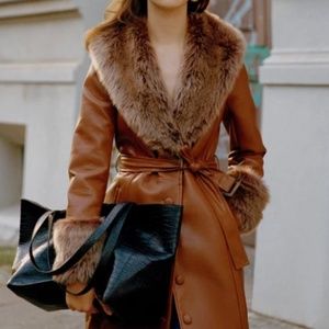 UO Faux Fur Coat